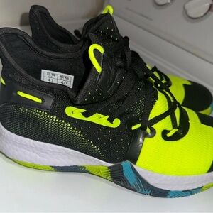 Kids Neon Green and Black Athletic Shoes